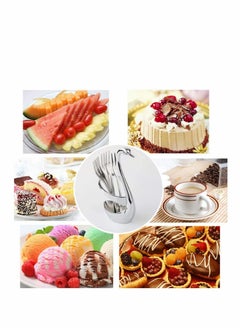 Excefore Stainless Steel Swan Base Dinnerware Cygnus Storage Shelf for Cake Salad Cocktail Dessert Marshmallow Forks, Small Forks, Table Forks, Pastry Forks  - Image 4