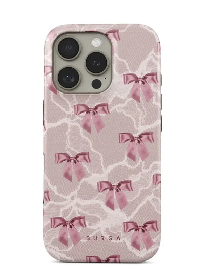 BURGA iPhone 16 pro Case, 2 Piece Hard Shell + TPU Silicone Interior, Shock Absorption, All Port Accessible, Raised Bezel For Screen & Camera Protection, Never Fading HQ Print,Ballerina