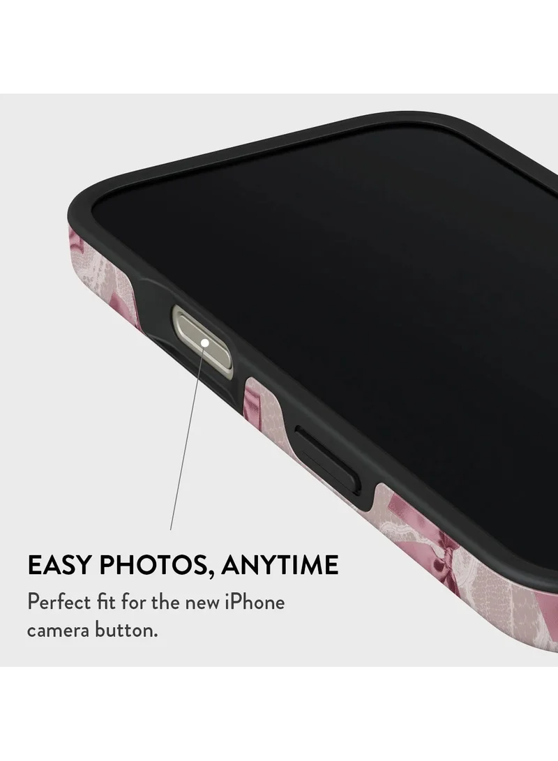 بورجا جراب iPhone 16 pro، قطعتان من الغلاف الصلب + بطانة داخلية من السيليكون TPU، ممتص للصدمات، يمكن الوصول إلى جميع المنافذ، إطار مرتفع لحماية الشاشة والكاميرا، طباعة عالية الجودة لا تتلاشى أبدًا، راقصة الباليه