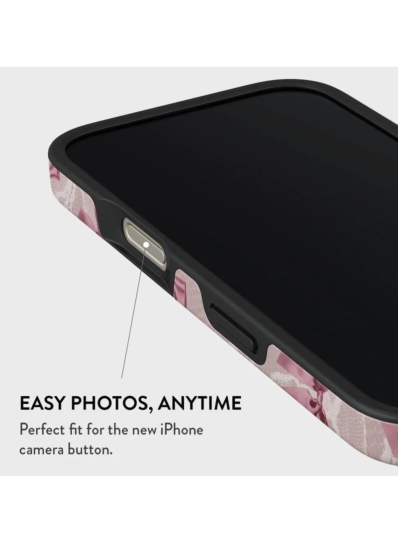 BURGA iPhone 16 pro Case, 2 Piece Hard Shell + TPU Silicone Interior, Shock Absorption, All Port Accessible, Raised Bezel For Screen & Camera Protection, Never Fading HQ Print,Ballerina - Image 5