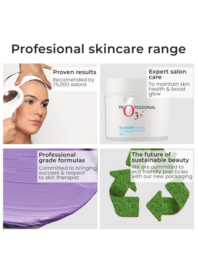O3+ Blueberry D-Tan® with Natural Extracts for Tan Removal & Sun Damage Protection Ideal for Dry Skin (300 g) - Image 2