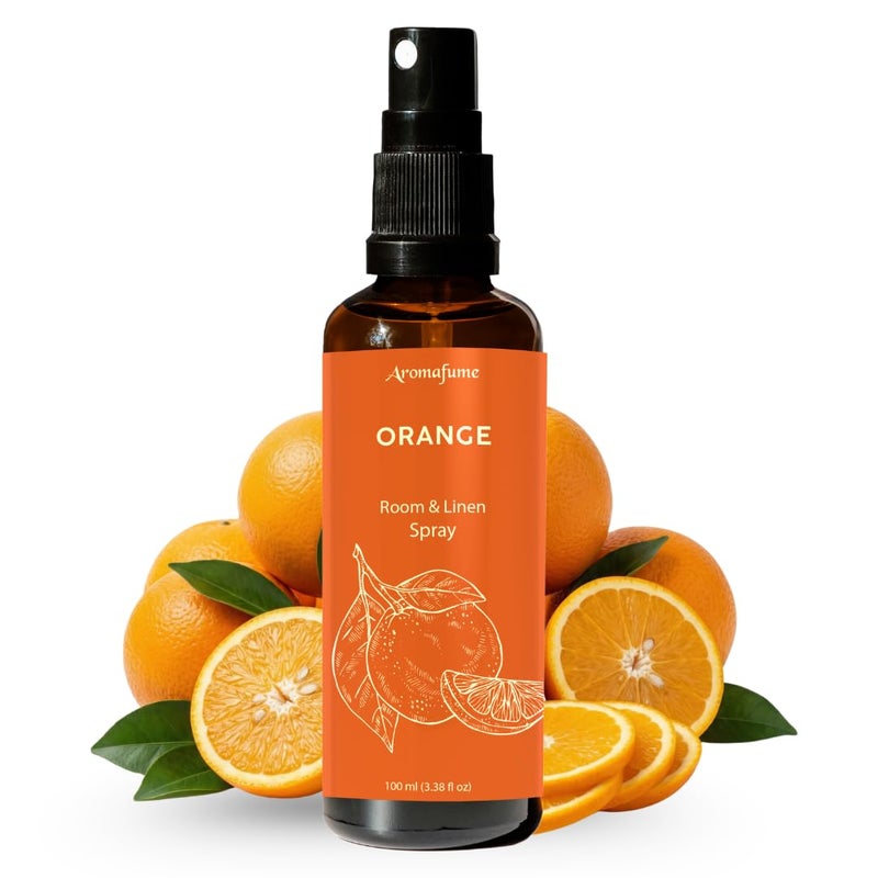 Aromafume Orange Room Linen Pillow Spray by Aromafume 100ml338 fl oz with Pure Orange Essential Oil Aromatherapy Spray Mist for Bedding Fabrics - Image 2