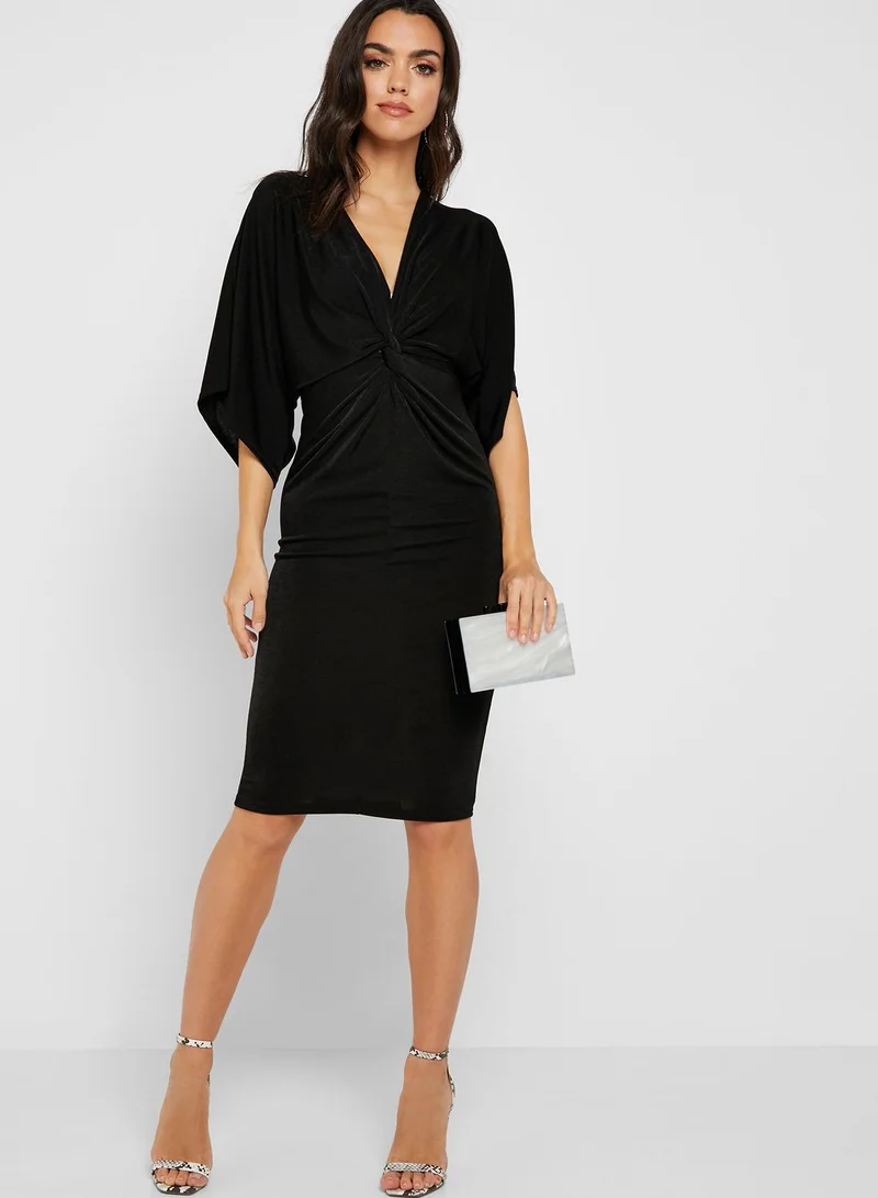 NEW LOOK Front Twisted Kimono Sleeve Dress