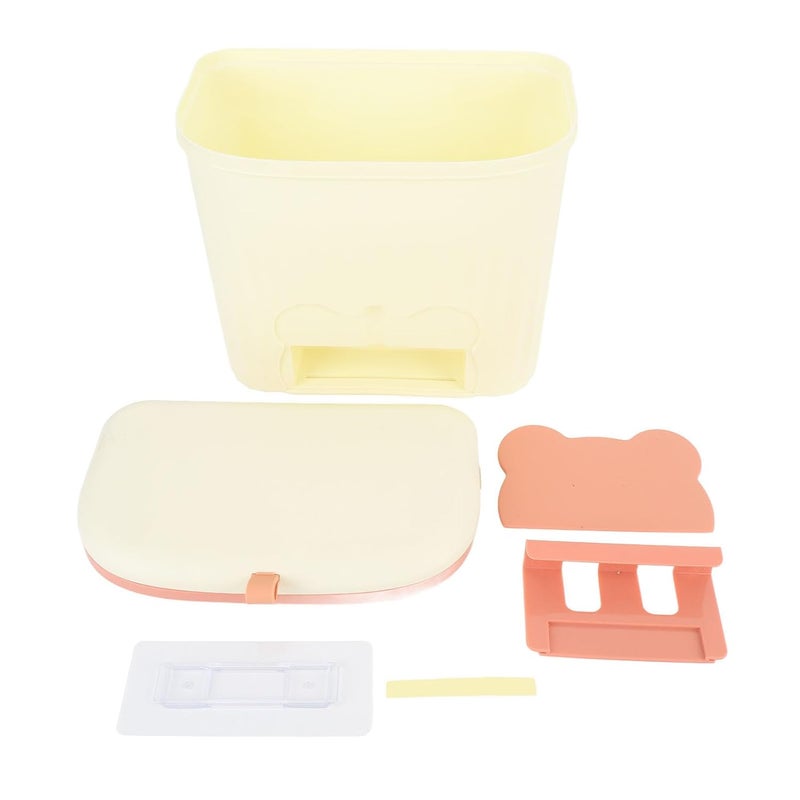 Under Sink Compost Bin With Lid Hanging Trash Can For Kitchen Bathroom Office - Image 3