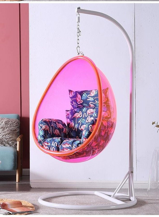 YULAN Indoor Swing Hanging Chair High Quality Transparent Acrylic Oval Shape