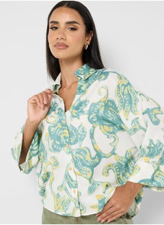 Ginger Floral Oversize Button Down Shirt  - Image 3