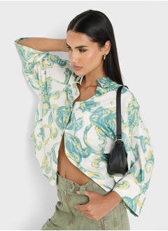 Ginger Floral Oversize Button Down Shirt  - Image 1