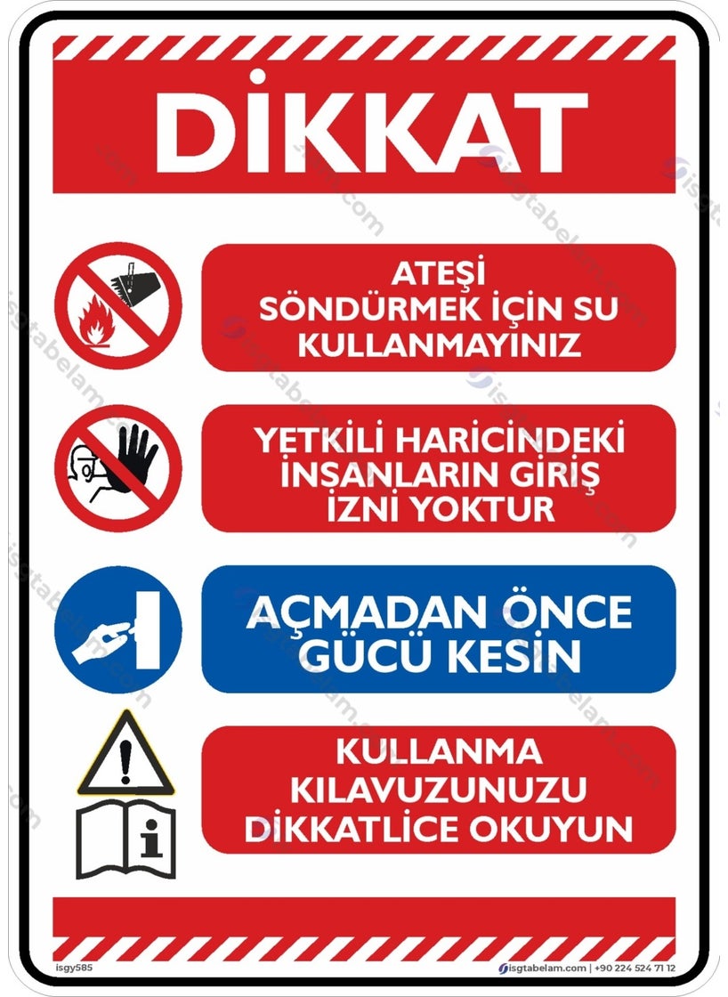 İsg Tabelam - Attention to ISG Tabelam What to Do During a Fire - Image 1