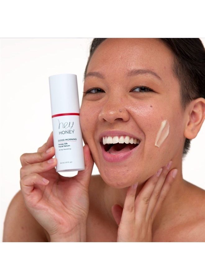 Hey Honey - Good Morning Honey Silk Facial Serum | Daily Moisturizer, Replenishes and Protects Skin | Doubles As An Active Moisturizing Makeup Primer | 1 oz - Image 1