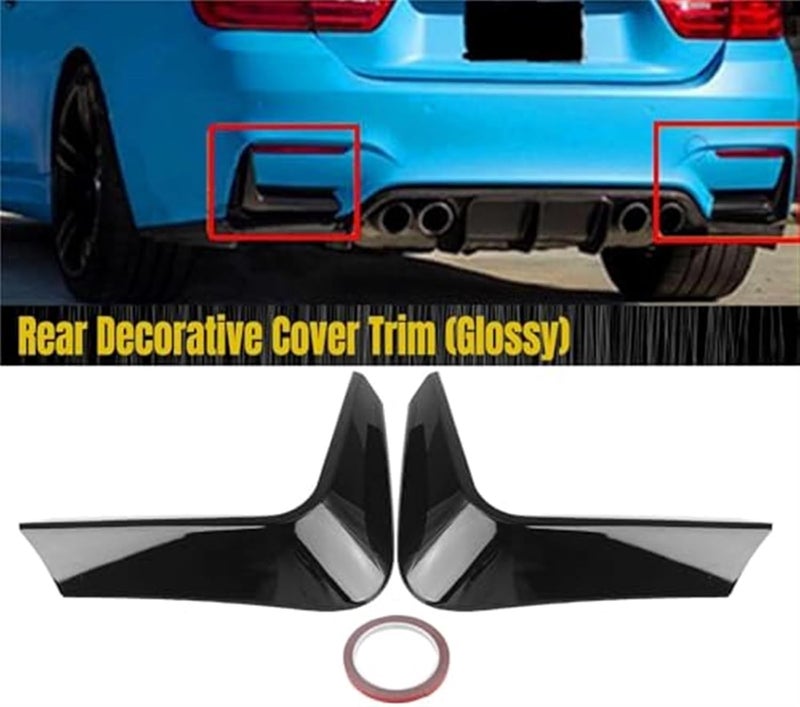 QASULER Carbon Fiber Look Rear Bumper Spoiler - Image 3