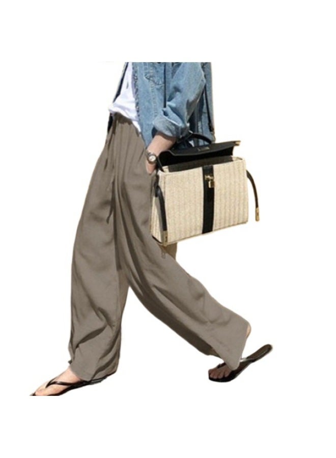 Song Feng Ya Dad Pants Lantern Pants Women's Spring/autumn High-waisted Pants Loose Casual Trousers Harem Pants Wide-leg Pants Long Pants Black - Image 5