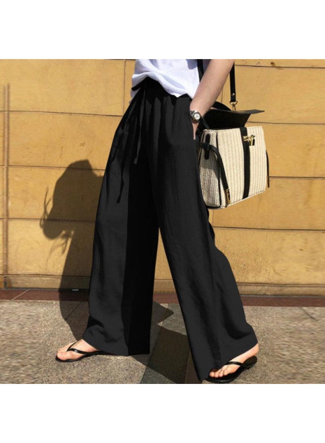 Song Feng Ya Dad Pants Lantern Pants Women's Spring/autumn High-waisted Pants Loose Casual Trousers Harem Pants Wide-leg Pants Long Pants Black - Image 3