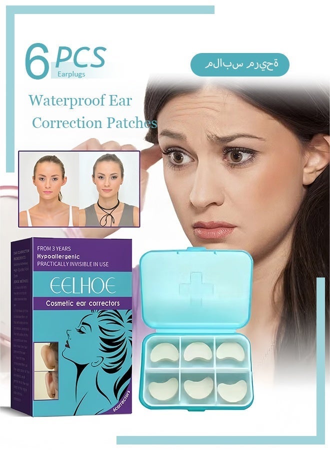 EELHOE 6 Pcs Waterproof Ear Correction Patches: Ear Reshaping and Support for Protruding Ears, Small Ear Effect - Image 1