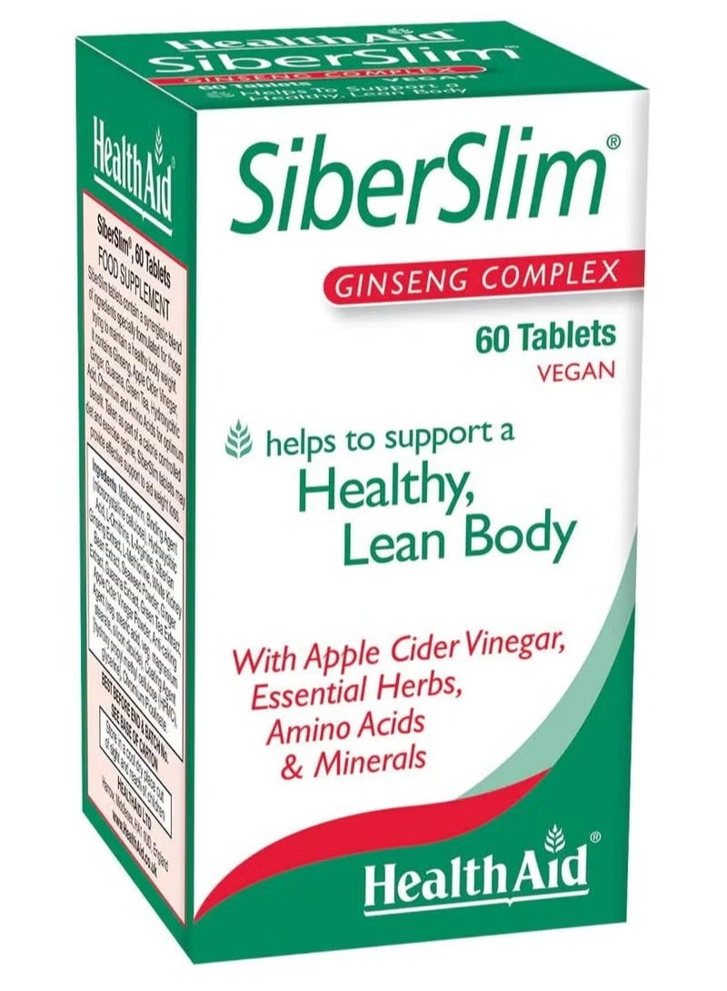 Health Aid  Siberslim Ginseng Complex 60 tab - Image 1
