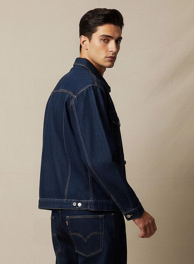 Lee Cooper Men Regular Fit Denim Trucker Jacket - Image 3