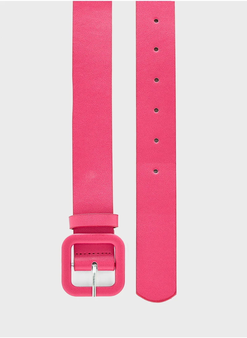 Ginger Square Buckle Belt