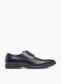 DUCHINI Mens Textured Derby Shoes With Lace-Up Closure  - Image 3