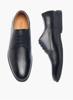 DUCHINI Mens Textured Derby Shoes With Lace-Up Closure  - Image 2