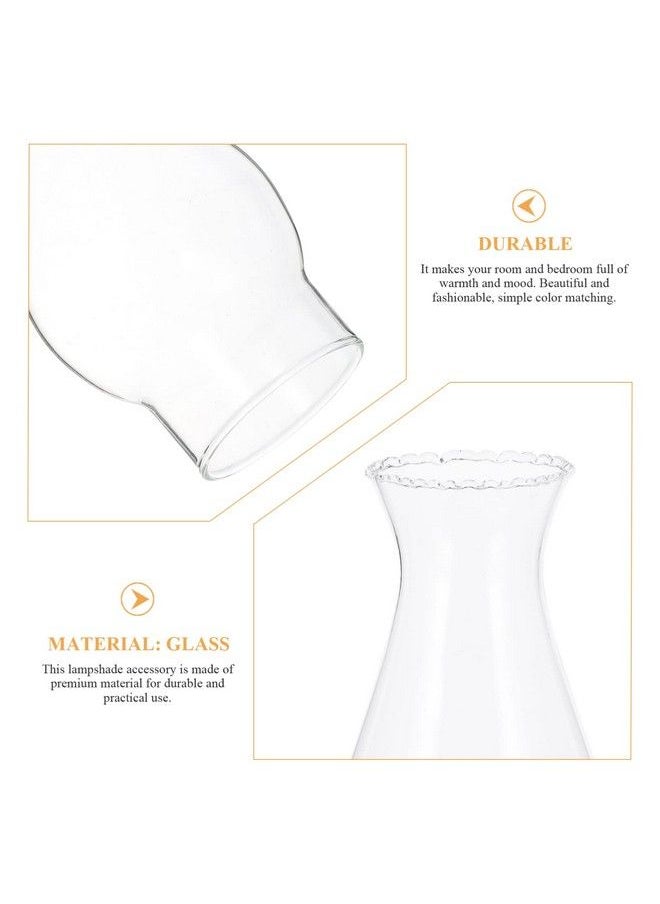Toyvian - Oil Lamp Glass Replacement Glass Lamp Chimney Kerosene Lamp Chimney Chimney Transparent Glass Shade Lamp Glass Replacement Shade Vintage Oil Lamp Chimney Oil Lamps - Image 1