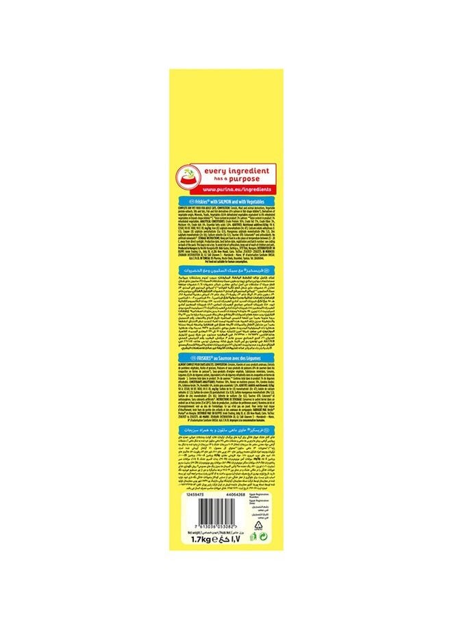 PURINA - Friskies With Salmon And Vegetables Pack Of 2 Multicolour 1.7kg - Image 1