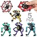 Gokeey 5 Pcs Transformable Fidget Spinners for Boys 812 Vibrant Mechanical Robot Sensory Toys in Red Yellow Blue Green Cyan Small Gifts for Easter Basket Stuffers Travel Toy - Image 2