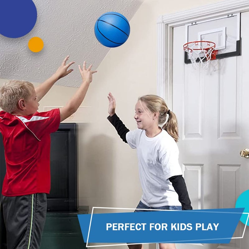 Dilabnba 6 INCH Rubber Basketball, Colorful Kids Mini Toy Ball, Children's Basketballs with Pump, Indoor Outdoor Fun Sports for Kids and Adults(7 Pack) - Image 5
