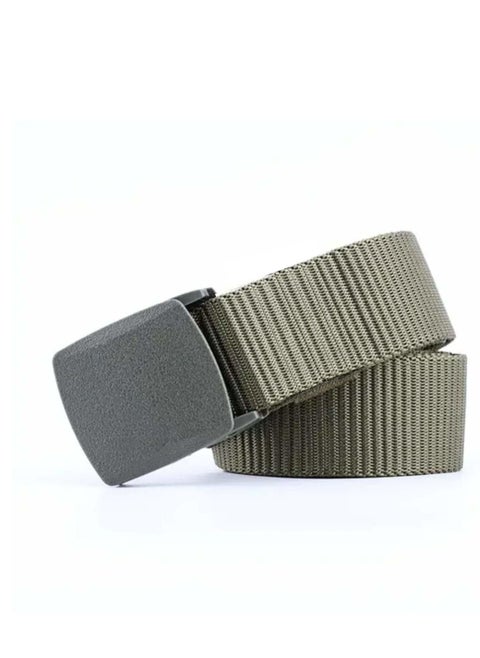 Canvas belt from Cairo Way - a design suitable for work and going out for a practical and chic olive look