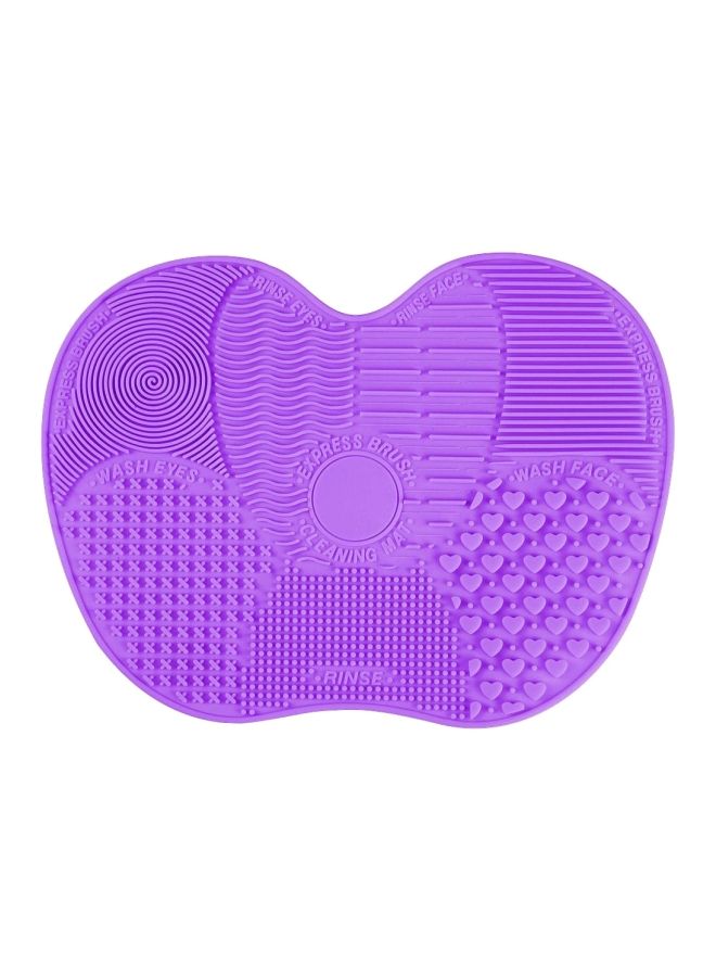 Loquat Silicone Makeup Brush Cleaning Mat Purple - Image 1