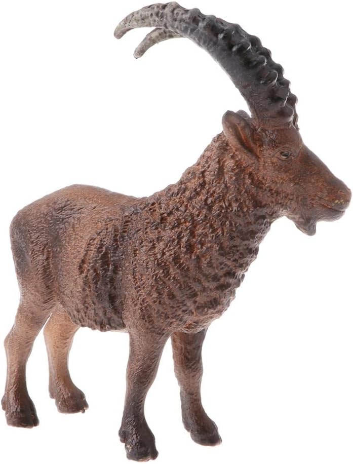 كلاراكو مجموعة متنوعة من مجسمات حيوانات بلاستيكية من الغابة وحديقة الحيوانات والمزرعة: فيل، نمر، بقرة، ماعز - Image 2