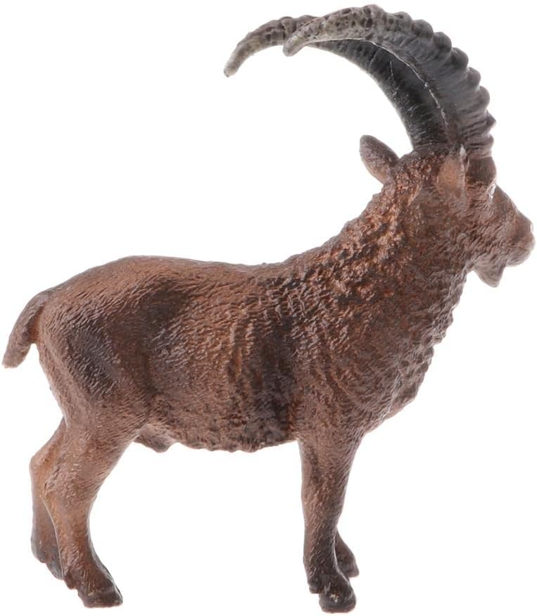 كلاراكو مجموعة متنوعة من مجسمات حيوانات بلاستيكية من الغابة وحديقة الحيوانات والمزرعة: فيل، نمر، بقرة، ماعز - Image 4