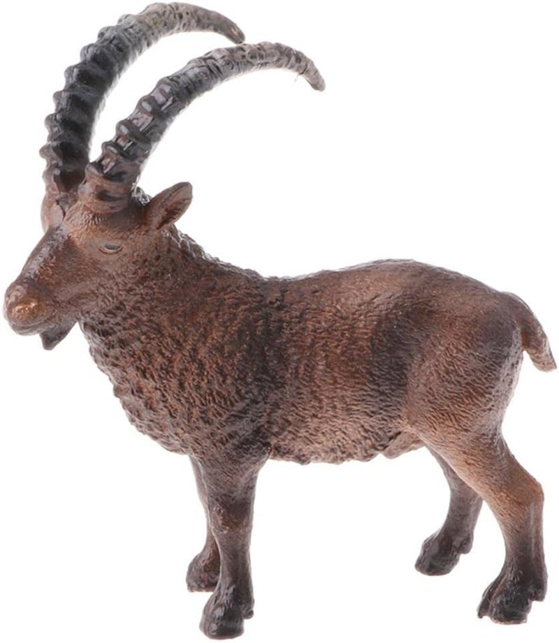 كلاراكو مجموعة متنوعة من مجسمات حيوانات بلاستيكية من الغابة وحديقة الحيوانات والمزرعة: فيل، نمر، بقرة، ماعز - Image 3