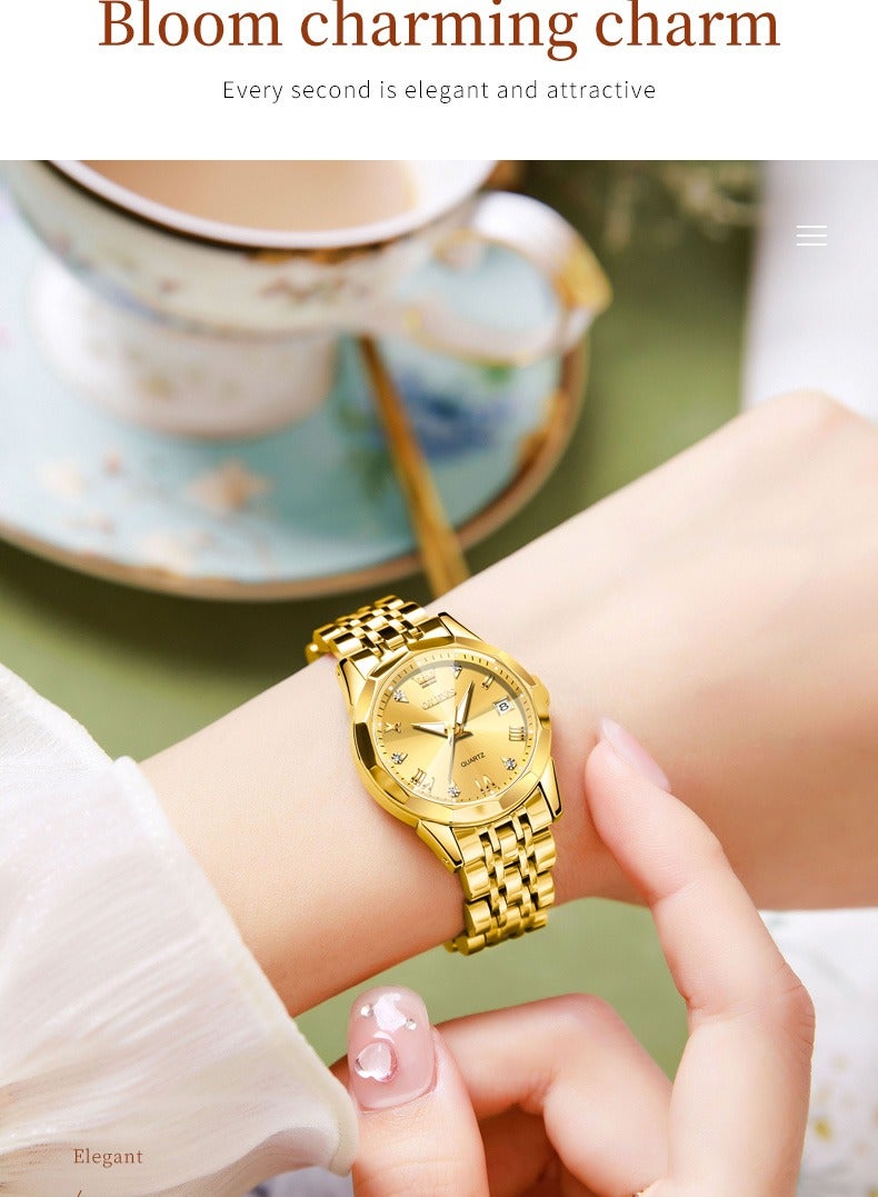 OLEVS Watches for Women Stylish Stainless Steel Water Resistant Quartz Analog Watch 9931 - Image 5