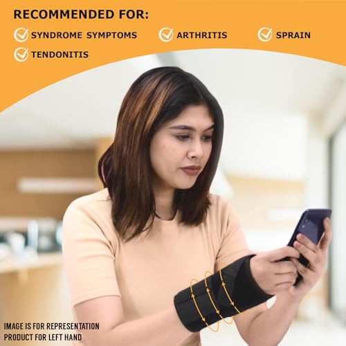 Relief Carpal Tunnel Wrist Brace with Adjustable Straps & Thumb Support | Medical-Grade Splint for Pain, Tendonitis & Sprain Recovery | Breathable Wrist Support for Men & Women (Left) - Image 4