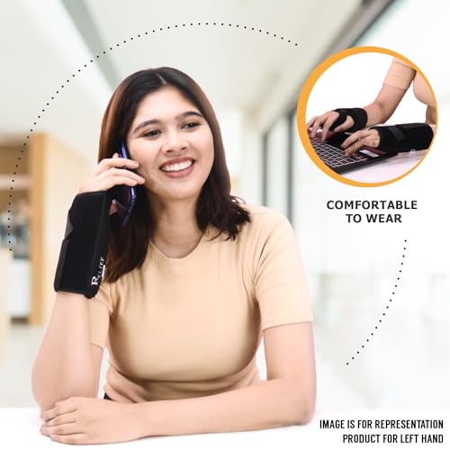 Relief Carpal Tunnel Wrist Brace with Adjustable Straps & Thumb Support | Medical-Grade Splint for Pain, Tendonitis & Sprain Recovery | Breathable Wrist Support for Men & Women (Left) - Image 2