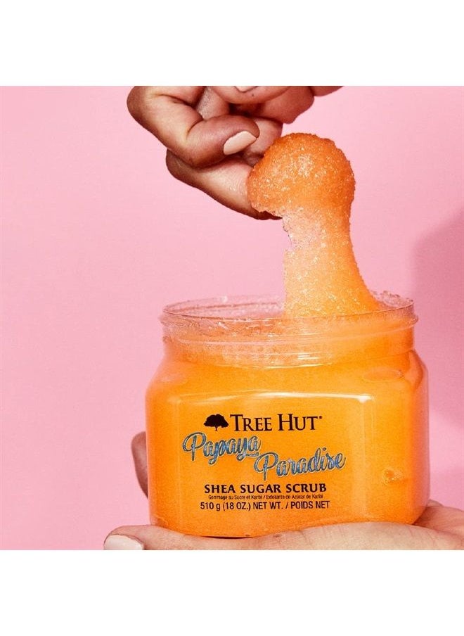 Tree Hut Papaya Paradise Shea Sugar Scrub | Exfoliating Body Scrub Removes Dead, Dry Skin for a Soft & Hydrated Feel | Nourishing Essential Body Care | 18 fl oz.  - Image 5