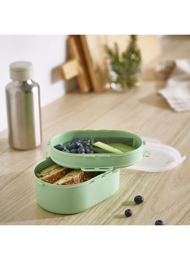 erorex Stackable Lunch Box For Dry Food, Light Green - Image 5