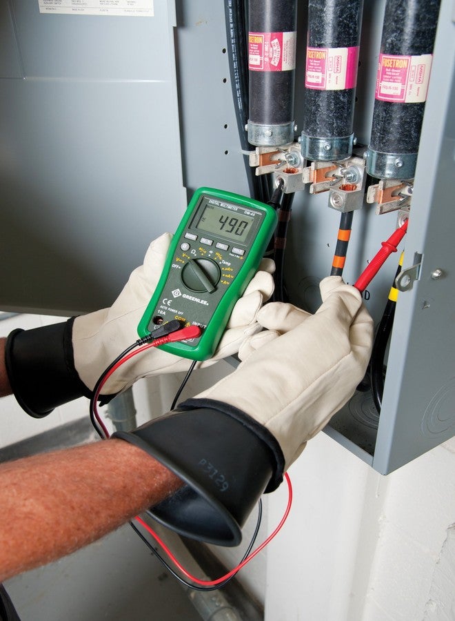 Greenlee - Dmm, 600V Ac/Dc, 10A, Cap,Temp, Elec Test Instruments (DM-45), Black - Image 3