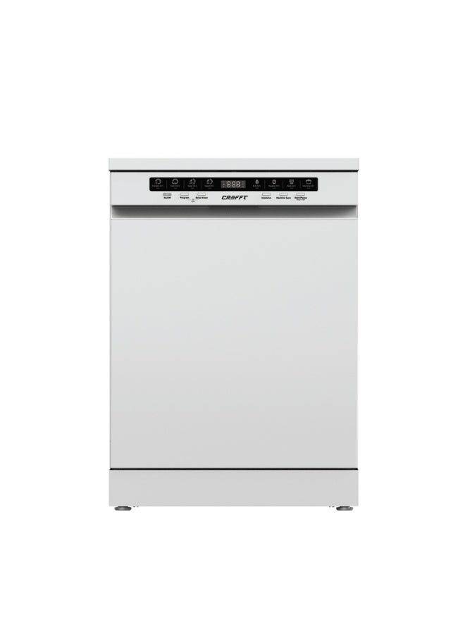 كرافت غسالة صحون Crafft، 8 برامج، تتسع لـ 13 مجموعة صحون، غسل قوي 45°م، رفان، زر ضغط - Image 1