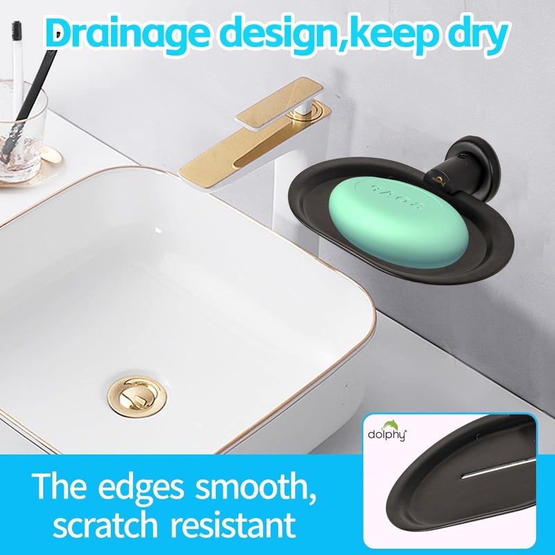 Dolphy Brass Soap Dish - Soap Stand - Bathroom Soap Holder - Bathroom Accessories(Black) - Image 3
