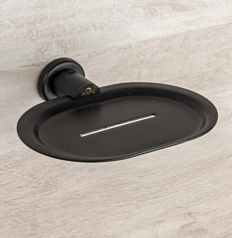 Dolphy Brass Soap Dish - Soap Stand - Bathroom Soap Holder - Bathroom Accessories(Black) - Image 1