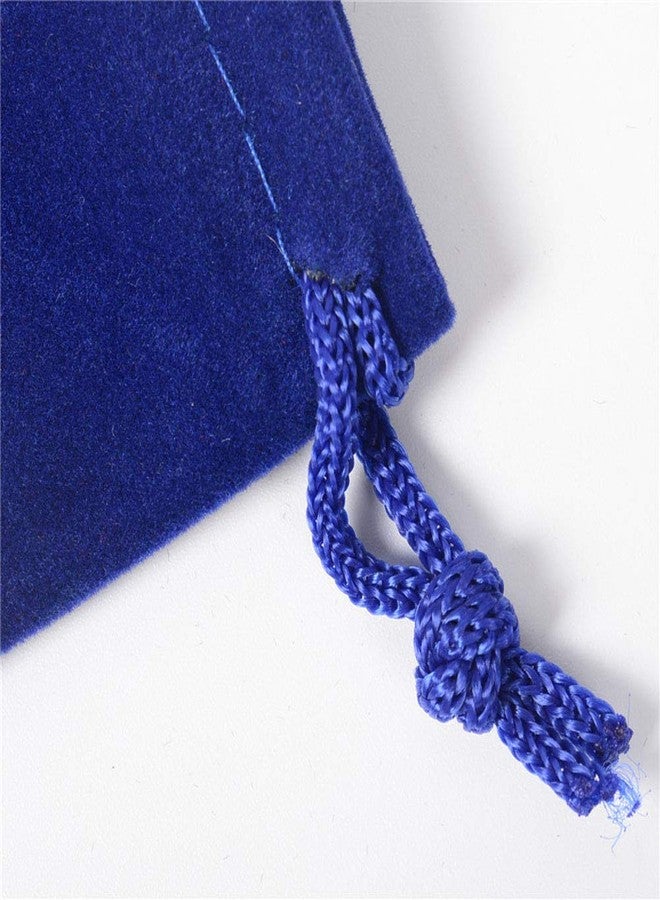 Teensery 25 Pcs Velvet Cloth Drawstring Bags, Jewelry Pouches, Gift Packaging, Sachet Bags, Party Wedding Favor, 2 x 2.75 Inch (Royal Blue) - Image 5