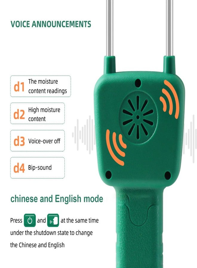 كويداموس جهاز اختبار رطوبة القش KUIDAMOS، جهاز اختبار الحبوب، سهل التشغيل، مقياس رطوبة القش، تطبيق واسع، جهاز اختبار رطوبة القش بإضاءة خلفية لرطوبة المحاصيل وأجهزة قياس الرطوبة - Image 4