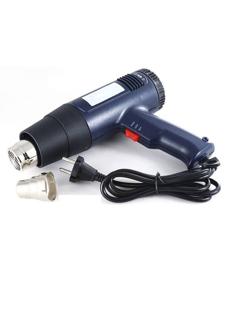 Generic - Professional Variable Temperature Control Heat Gun With Accessories For Packing Material And Home Decoration Black - Image 1