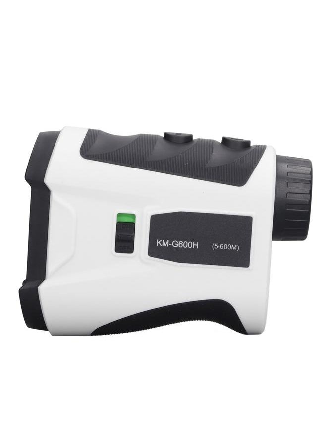 Thoraya 600m Range Finder with Slope Switch High Accuracy Portable Rechargeable Laser Distance Single Barrel Range Finder for Professional Golfers White  - Image 3