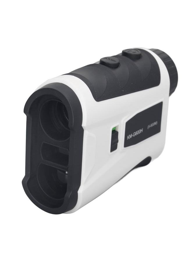 Thoraya 600m Range Finder with Slope Switch High Accuracy Portable Rechargeable Laser Distance Single Barrel Range Finder for Professional Golfers White  - Image 2