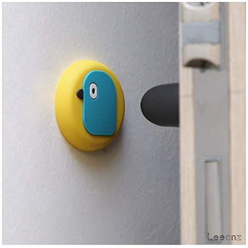 Leeonz Cartoon Silicone Door Handle Crash Pad Wall Protectors,Wall Protectors with Self Adhesive 3m Sticker for Protecting Wall, Doorknobs, Refrigerator Door, Cabinets (Mix, Set of 4pcs) - Image 2