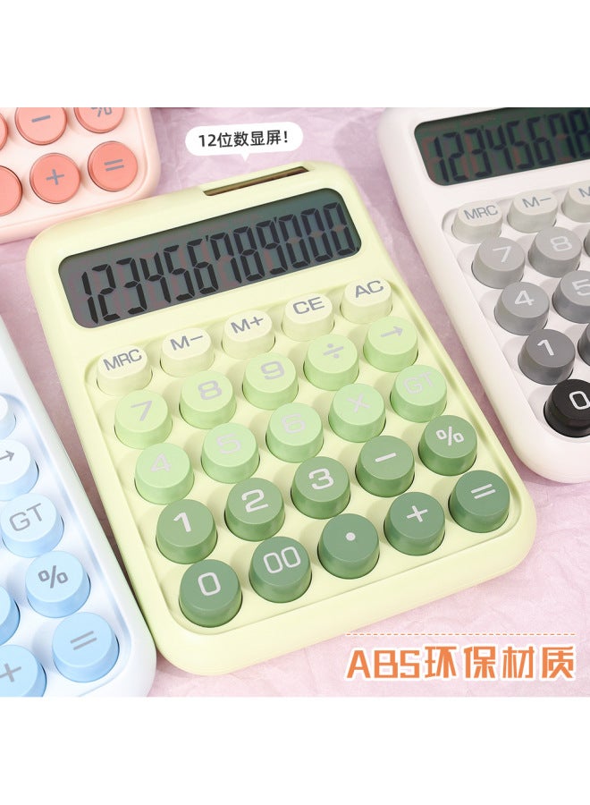Creative Gradient High-aesthetic Calculator With Dual Power Large Keys For Student And Office Use Desktop Calculator - Image 2