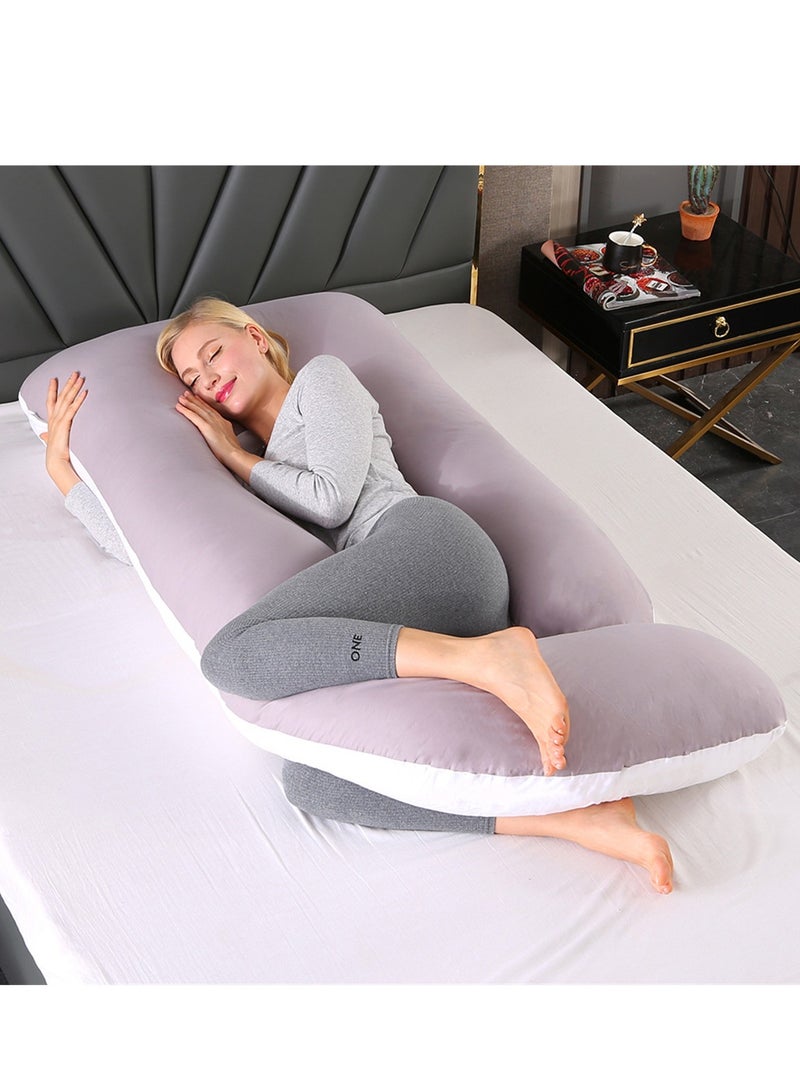 Crystal Velvet Maternity Pillow Maternity Belly Support Pillow Core Side Sleeping Pillow Waist Support Pillow - Image 2
