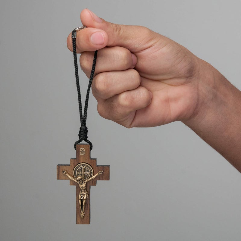 Intercession Car Rearview Mirror Rosary (St Benedict Crucifix) - Image 5
