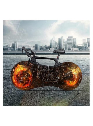 Bicycle Cover Flame Wheel Dust Cover Bicycle Protective Cover with Bicycle Saddle Protection Bicycle Covers Waterproof Dustproof for Travel, Mountain Bike, Bicycle - pzsku/Z87EF3E3D289029581B7CZ/45/_/1717048737/cdc49fa0-a5db-46cf-8394-c0564fc489fd